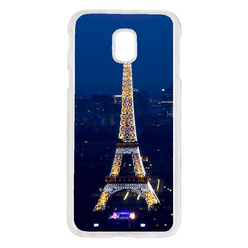 Coque Tour Eiffel Paris Night Compatible Galaxy J5 2017 Transparent