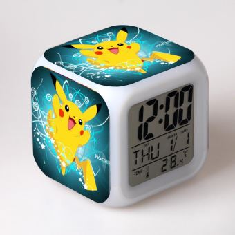 12€08 sur Réveil enfant LED Multifonctionnel Coloré - Pokemon #16, Montre,  Top Prix