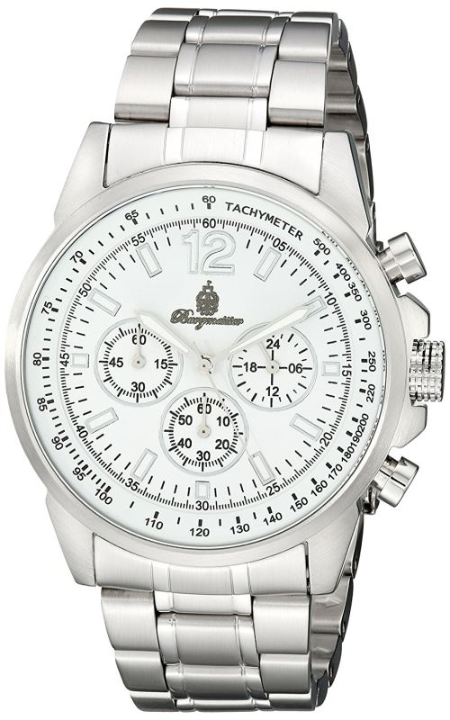 Burgmeister - BM608-181 - Montre Homme - Quartz Chronographe - Chronomètre - Bracelet Acier Inoxydable Argent