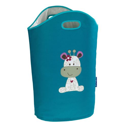 Wenko - Panier &agrave; linge enfant Greta - 40 x H. 52 cm - Bleu