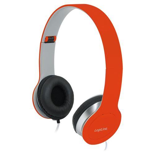 Casque stéréo haute qualité Logilink (HS0035) - Rouge