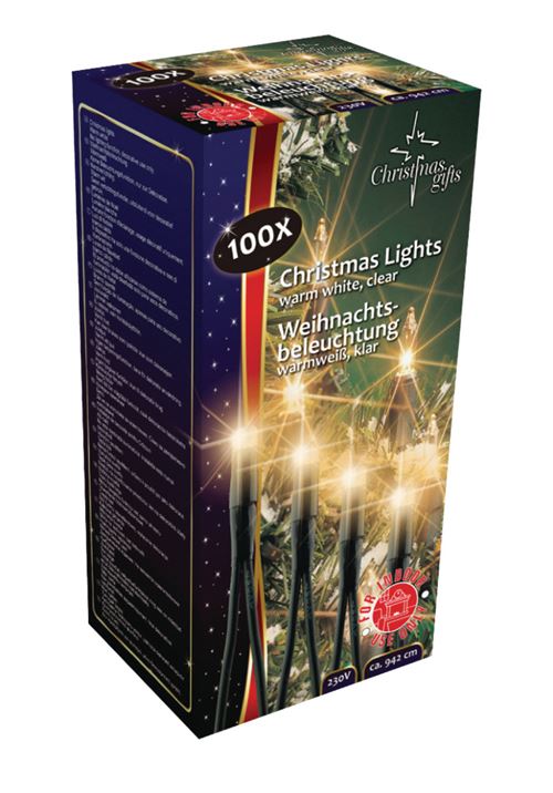 GETX ED-48705 Pendule de lumières de Noël d'intérieur 942cm 100 lumières