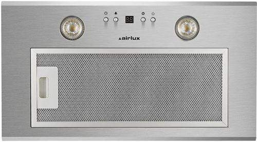 Airlux AHF571IX - Hotte - groupe filtrant - Niche - largeur : 47.7 cm - profondeur : 26.2 cm - evacuation & recyclage - inox