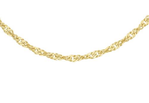 Carissima Gold - Collier Maille Gourmette Twist - Or 9 Carat - 375/1000