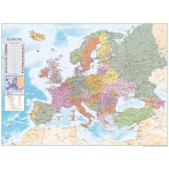 Poster XXL Carte de l'Europe a 100 cm x 135 cm - 1