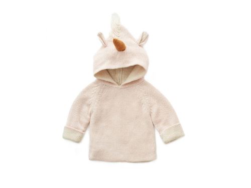 Oeuf Baby Clothes - Pull rose licorne Alpaga 18M