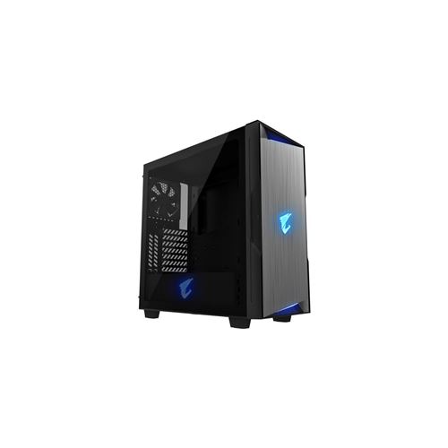 Gigabyte Aorus C300 Glass - Tour - Atx - Panneau Latéral Fenêtré - Pas D'Alimentation (Atx) - Noir - Usb/Audio/Hdmi
