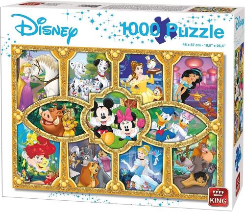 Puzzle adulte dinsey et les moments magiques mickey princesse roi lion - 1000 pieces
