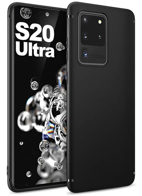 Coque pour Samsung Galaxy S20 ULTRA Souple noire flexible en Gel TPU Silicone Antichoc