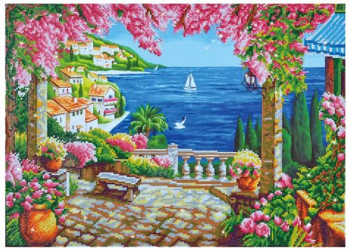 Needleart World Riviera Dream Kit Loisirs Créatifs, Résine, Multicolore, 66 x 47 cm