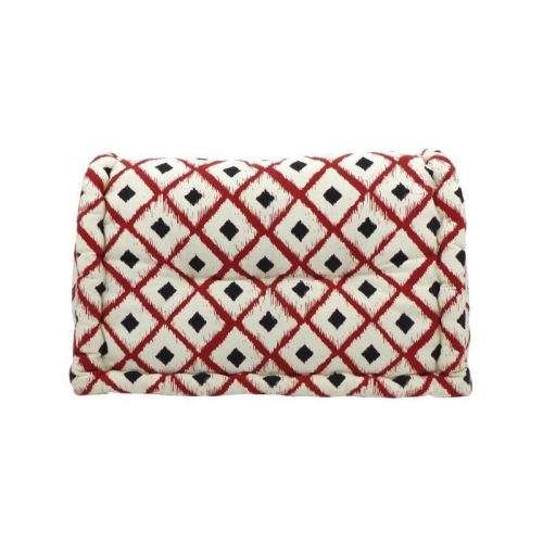 Dossier cale-reins 100% coton imprimé BOHO 60xH35x22/11cm - Rouge