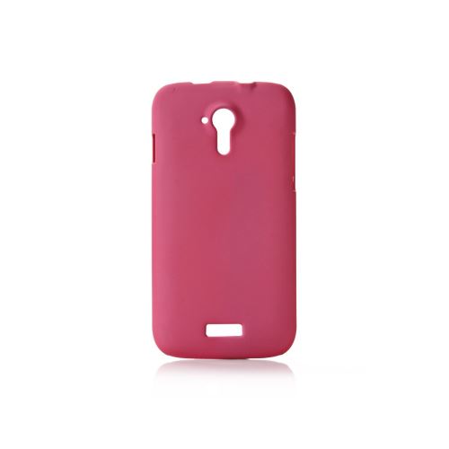 Coque rigide rose toucher gomme pour Wiko Cink Five