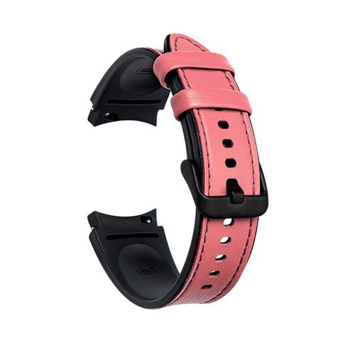 Generique Rose Bracelet En Pu 20 Mm Réglable Pour Votre Samsung Galaxy Watch4 44Mm 40Mm - Image 3