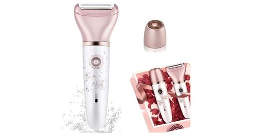 Chronus - Rasoir Électrique Femme - 2 en 1 - Rechargeable - Rouge - Image 3