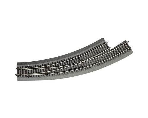 Aiguillage enroulé, à gauche (H0) Voie Rocoline (avec ballast) Roco 42570 30 ° 542.8 mm