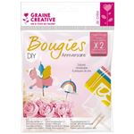 Kit DIY Bougies d'anniversaire - Licorne - 2 pcs