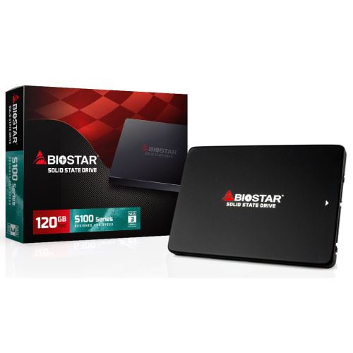 Disque Dur SSD Biostar S100 120Go 2.5 SATA 6.0Go/s Noir