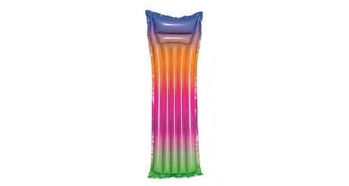 Matelas gonflable - dégradé de couleurs - l 188 x l 89 cm - couleur aléatoire
