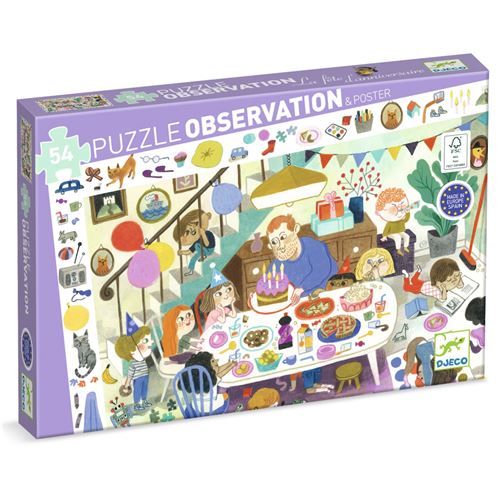 Puzzle d'observation La fête d'anniversaire (54 pièces) - Image 2