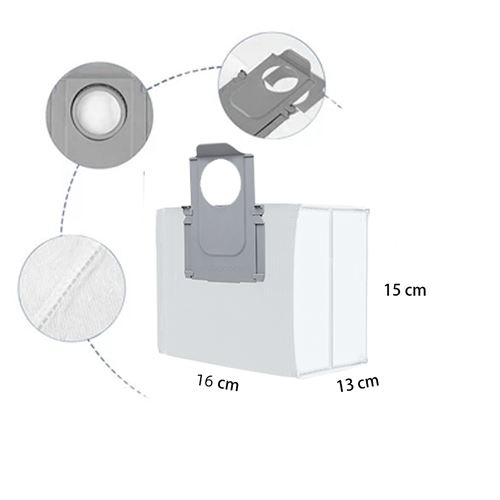 Accessoire aspirateur / cireuse Roborock 3PCS Sacs à Poussière pour  Aspirateur Robot Laveur - Compatible avec S8 Pro Ultra, S8+, S7 MaxV Ultra,  S7 Max Ultra, Q5+, Q7+, Q7 Max+ - Accessoires