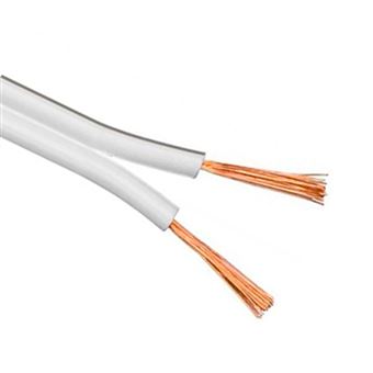 KOMELEC Câble haut-parleur 2 x 1.50mm_ 50m blanc - 1