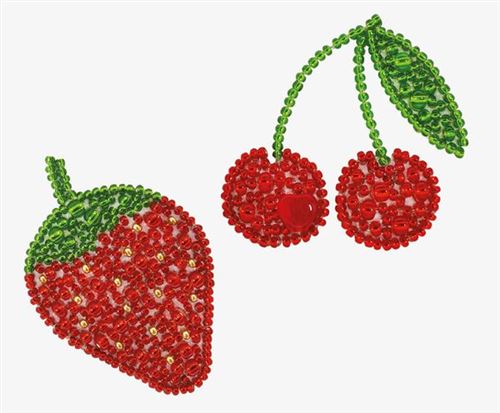 Strawberry. Cherry, Perlenstickset - Miniart Crafts