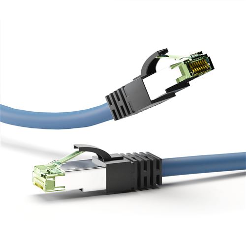 Non Communiqué Bleu Goobay Câble Rj45 Cat 8.1 S/Ftp 3 M (Bleu)
