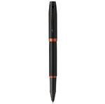 Parker IM  Vibrant Rings Noir Orange Vif Roller F