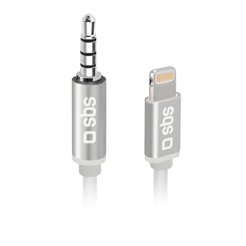SBS TEADAPTIPJACK35W - Adaptateur pour casque - 24 pin USB-C mâle pour mini-phone stereo 3.5 mm femelle - 15 cm - blanc