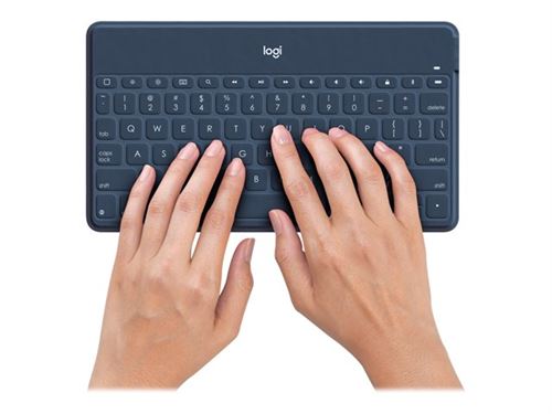 Logitech Keys-To-Go - Clavier - sans fil - Bluetooth - QWERTY - Nordique (Danois/Finnois/Norvégien/Suédois) - bleu classique
