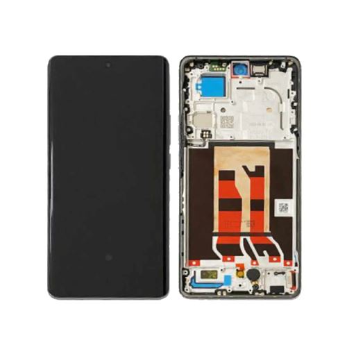 Original Ecran Lcd Et Vitre Tactile Pulled Avec Châssis Silvery Grey Pour Oppo Reno 10 Pro 5G.