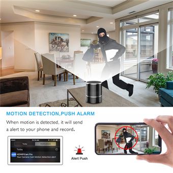 Mini Caméra Espion WiFi 1080P - Avec Aimant, Rotation 360°, Batterie Longue Durée, Pour Intérieur/extérieur - 8
