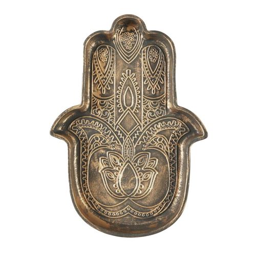 The Home Deco Factory Marron Vide-Poche En Céramique Main De Fatma 20Cm - Image 2