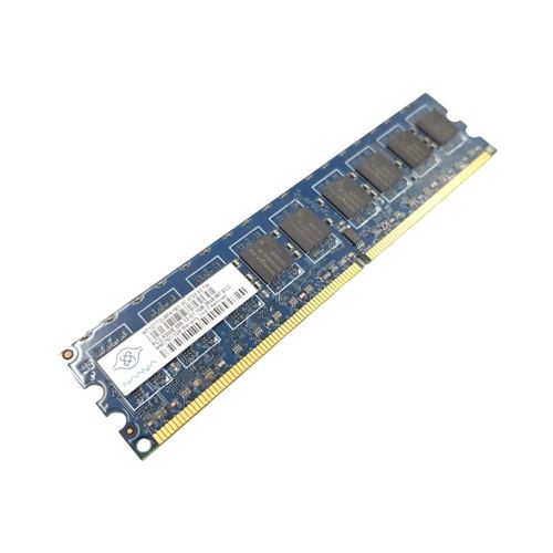 Barrette Mémoire 1Go Ram Ddr2 Nanya Nt1Gt72U8Pa1By-3C Dimm Pc2-5300E 2Rx8