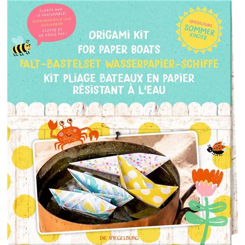 Coppenrath Verlag 17165 - kit de pliage de bateaux en papier résistant à l'eau - Multi-couleur