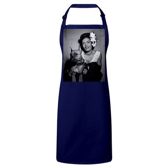 Fabulous Tablier Cuisine Premium Navy Frida Kahlo Artiste Tablier