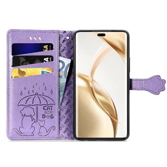 étui Portefeuille Étui Portefeuille SEAHAI Pour HONOR 400 Pro 5G - Motif Chat Mignon - Cuir PU - Porte-cartes - Support Intégré étui Honor 400 Pro 5g
