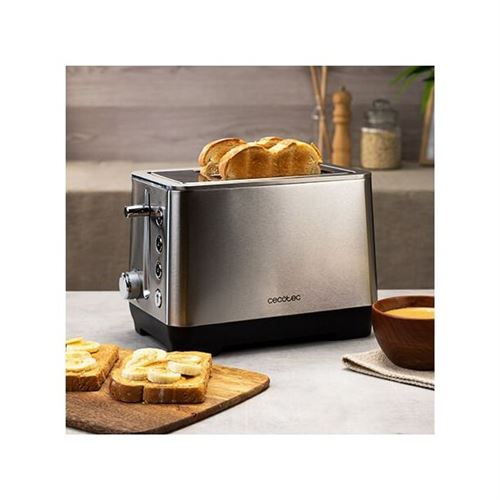 Grille-pain Cecotec Toast&Taste 9000 Double Noir 980 W 2 fentes courtes  extra larges - Grille pain à la Fnac