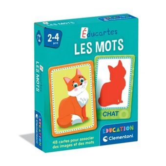 Éducartes : Les mots Clementoni - Jeu écriture et lettres - Achat ...