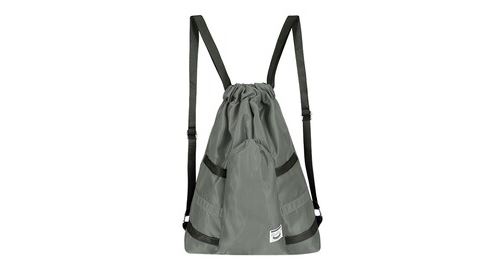 GENERIQUE - Sac à dos à cordon - Gris - Image 2