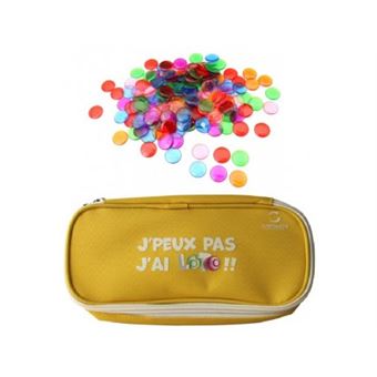 Kit Loto Bingo 3 En 1 – Trousse + Bâton Magnétique Violet + 100 Pions Aimantés – Accessoires Complets