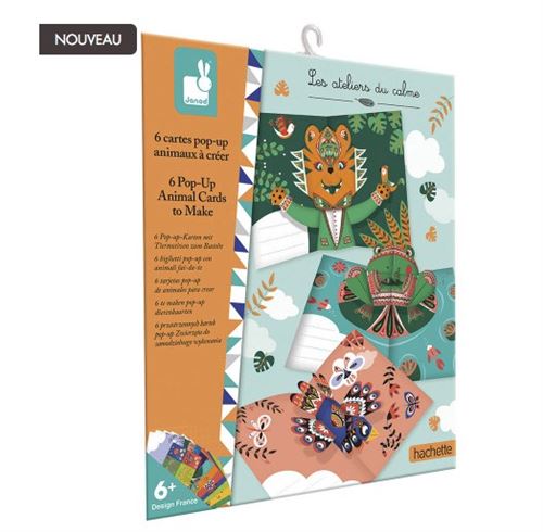 6 Cartes Pop up animaux a creer