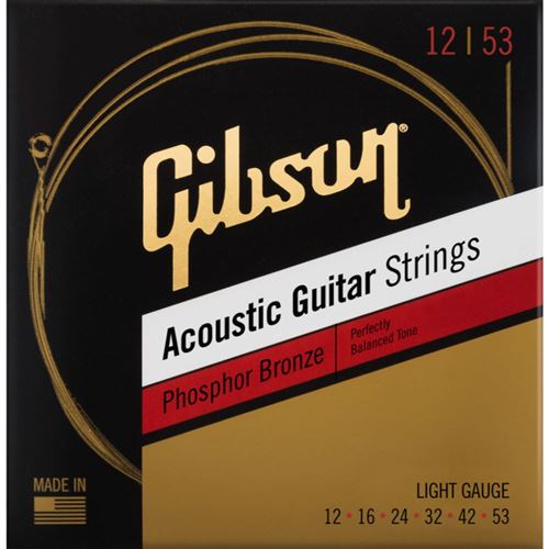 Non Communiqué Bronze Gibson Accessories Sag-Pb12 Phosphor Light 12-53 Jeux De Cordes Folk 012