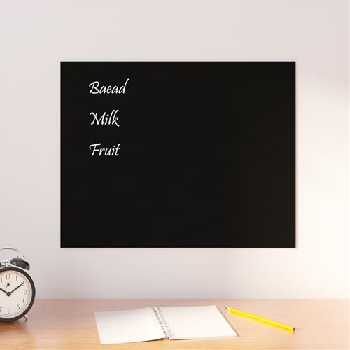 vidaXL Tableau noir magnétique mural Noir 50x40 cm Verre trempé