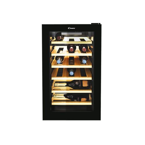 Refroidisseur De Vin Candy Cwcel 210/Nf Thermoélectrique Pose Libre Noir 21 Bouteille(S)