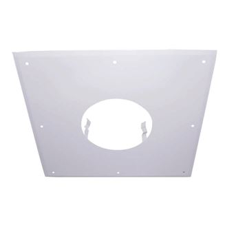 Joncoux Plaque de propreté - 500x500MM - blanche - pour conduit de diamètre 200MM - 1