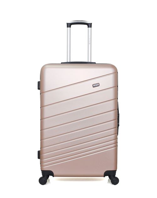 Non Communiqué Rose Dore Wave Paris - Valise Grand Format Tigre