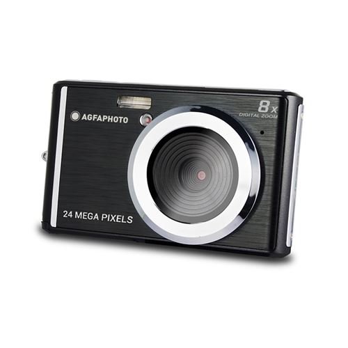 Agfa Photo Realishot Dc5500 - Appareil Photo Numerique Compact, 24 Mp, 2.4'' Lcd, Zoom Digital 8X, Batterie Lithium - Noir