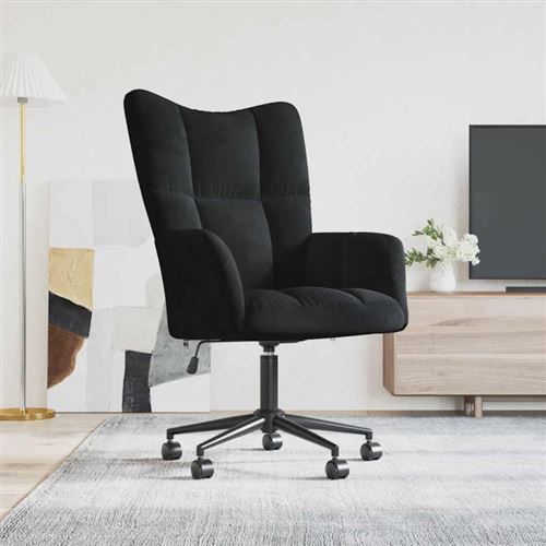 VIDAXL - Chaise de bureau - Pivotante - Réglable - Noir - H. 94.5 cm - Image 3