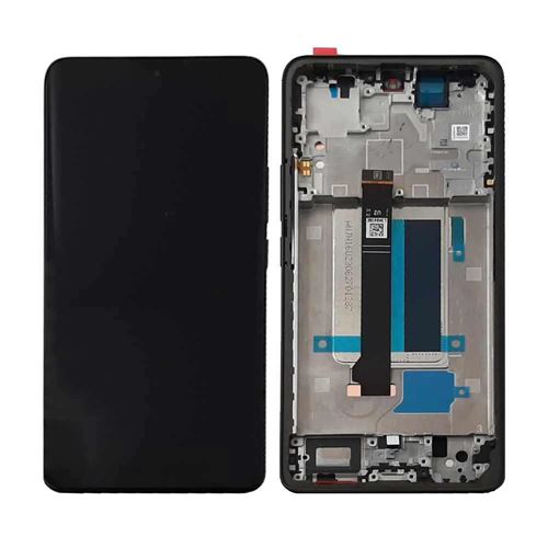 Ecran Lcd Et Vitre Tactile Avec Châssis Noir Pour Xiaomi Redmi Note 13 Pro+ 5G (Original Pulled)